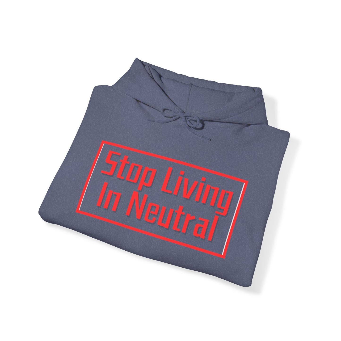 Living in Neutral(Red) Hooded Sweatshirt