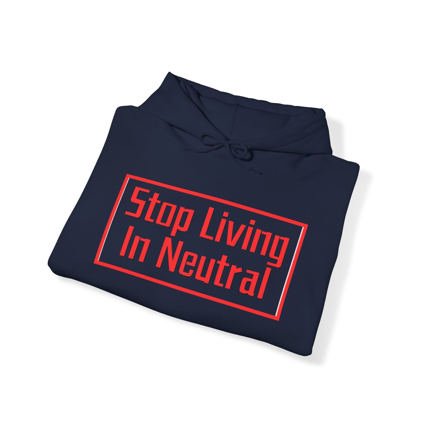 Living in Neutral(Red) Hooded Sweatshirt