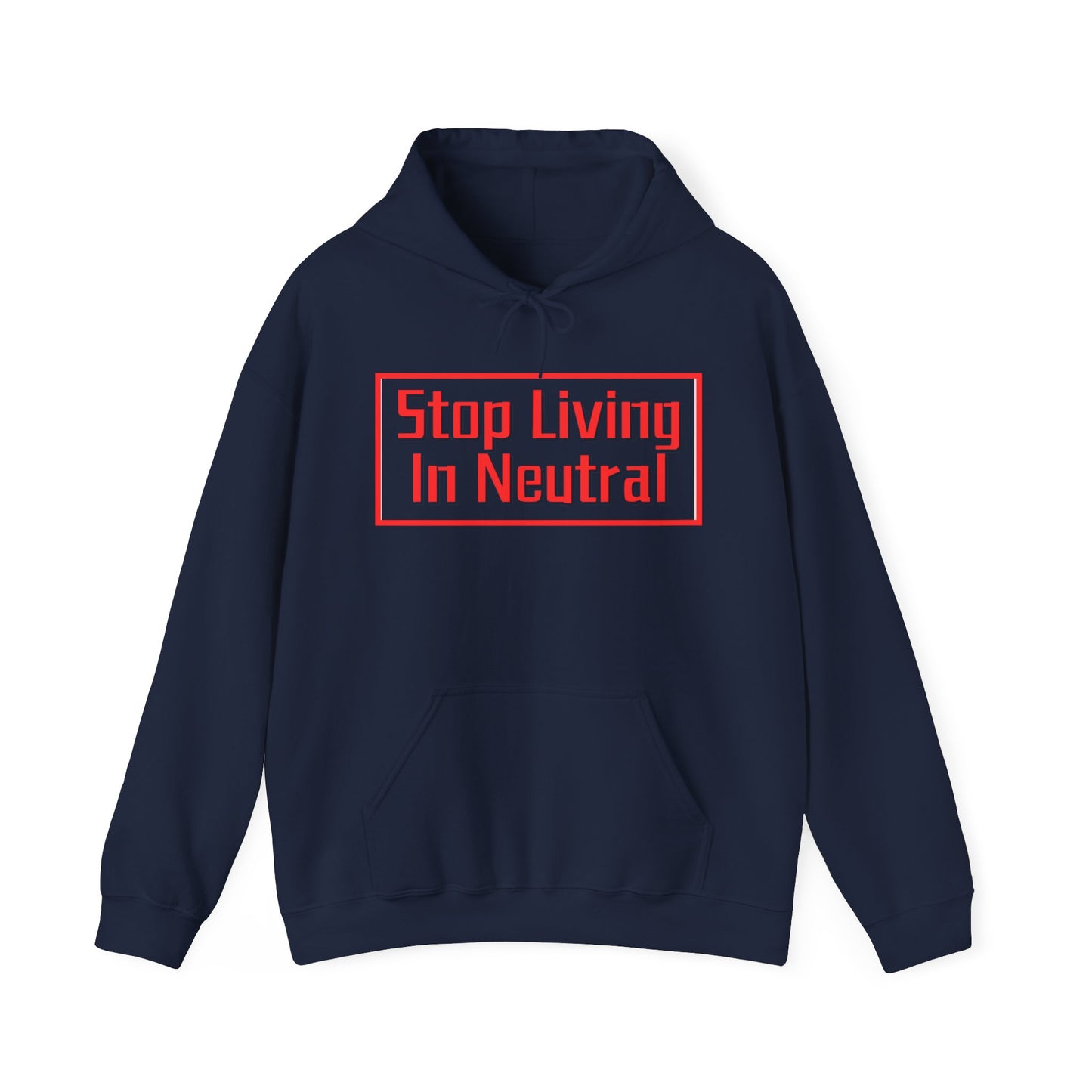 Living in Neutral(Red) Hooded Sweatshirt