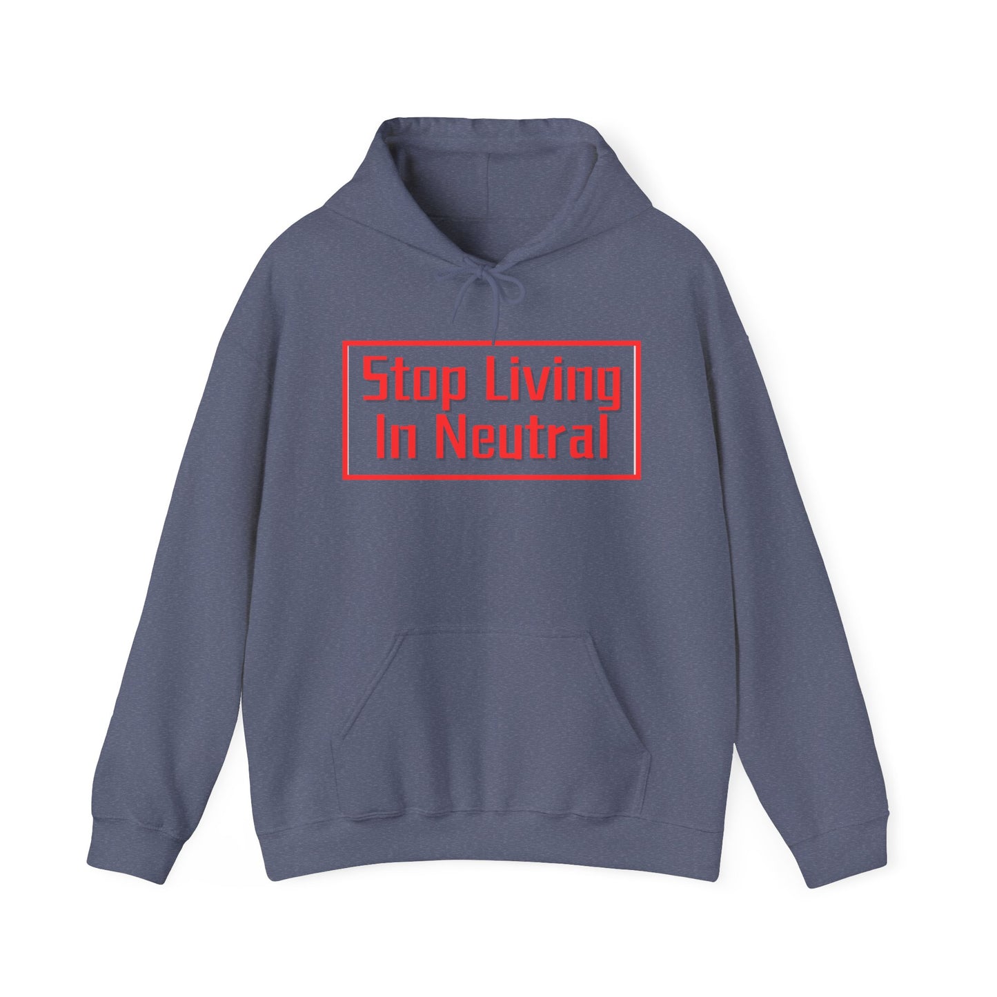 Living in Neutral(Red) Hooded Sweatshirt