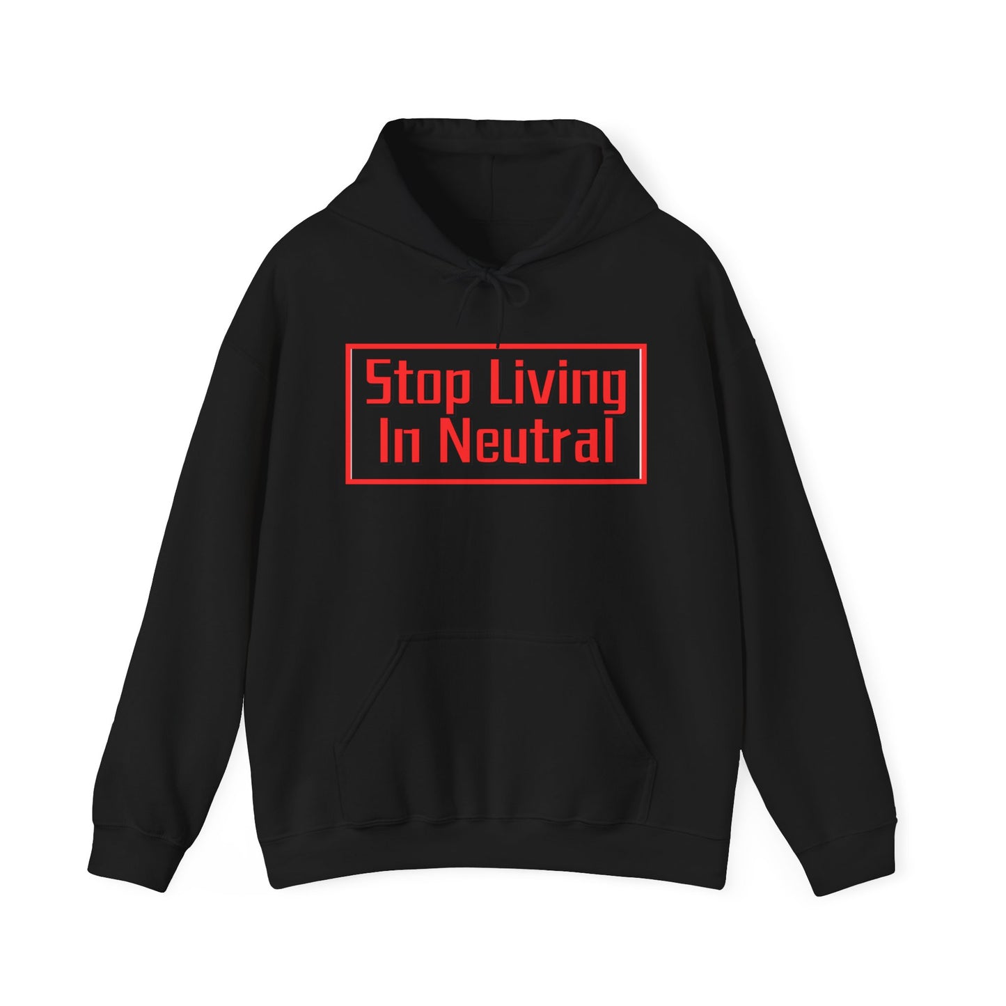 Living in Neutral(Red) Hooded Sweatshirt
