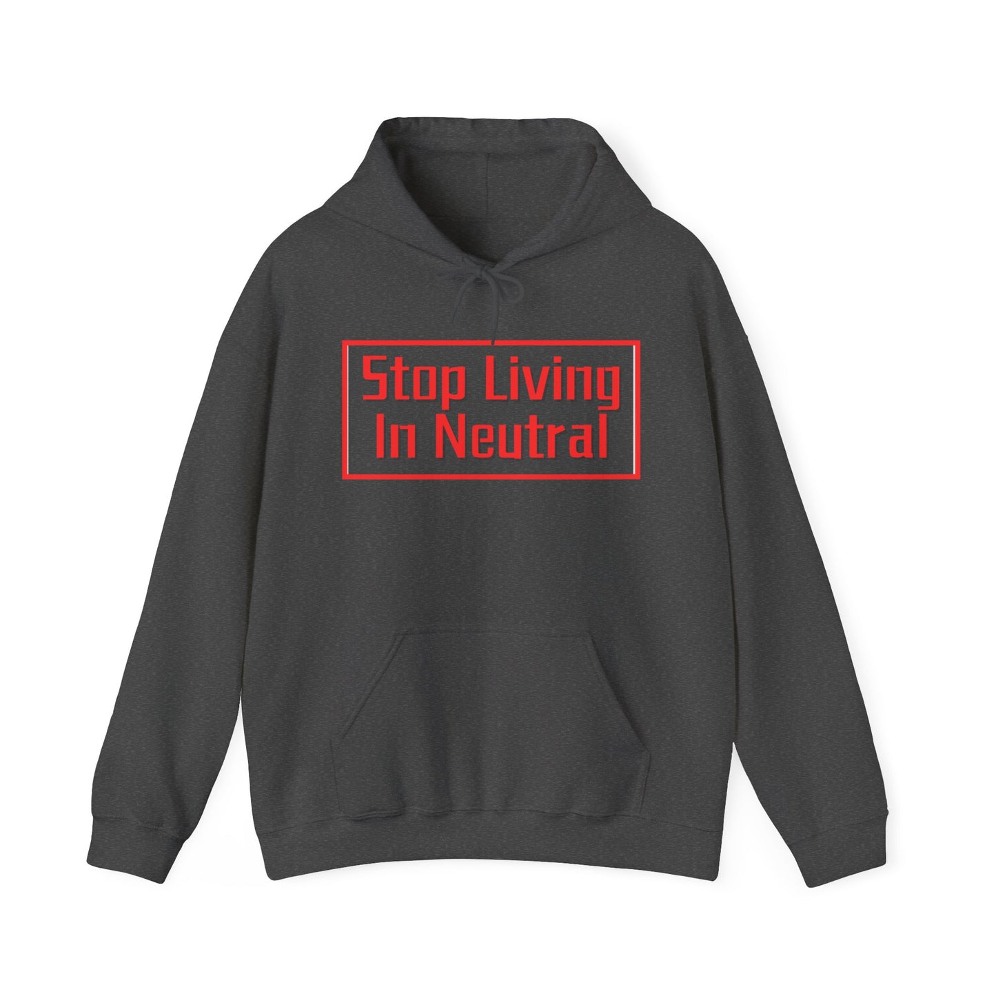 Living in Neutral(Red) Hooded Sweatshirt