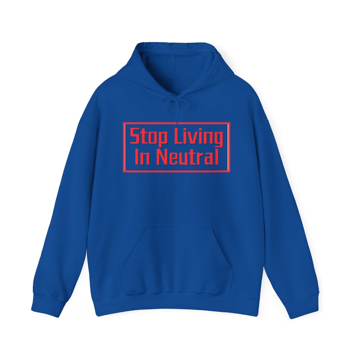 Living in Neutral(Red) Hooded Sweatshirt