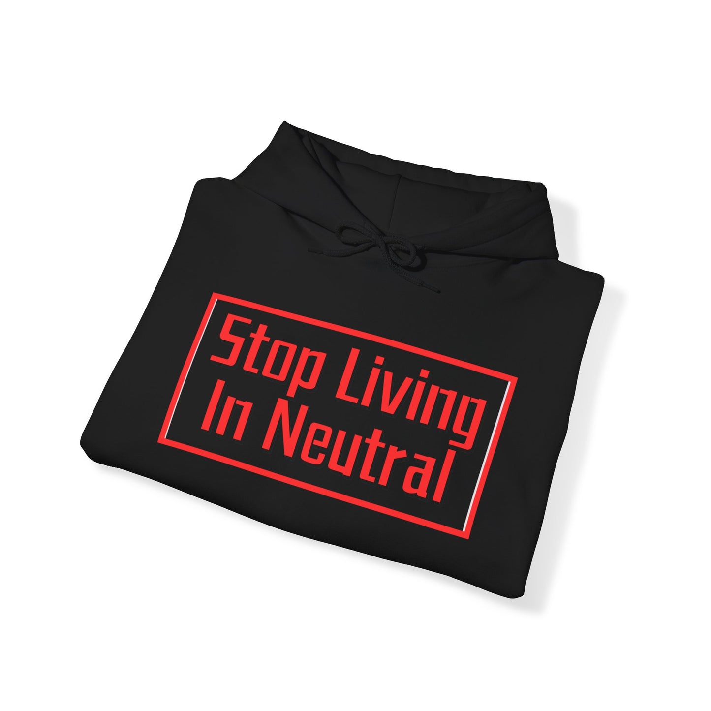 Living in Neutral(Red) Hooded Sweatshirt