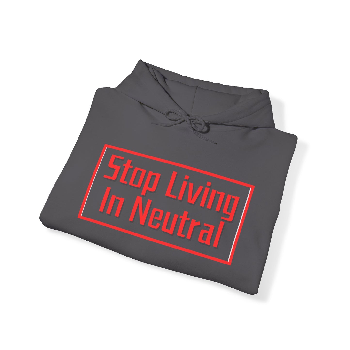 Living in Neutral(Red) Hooded Sweatshirt