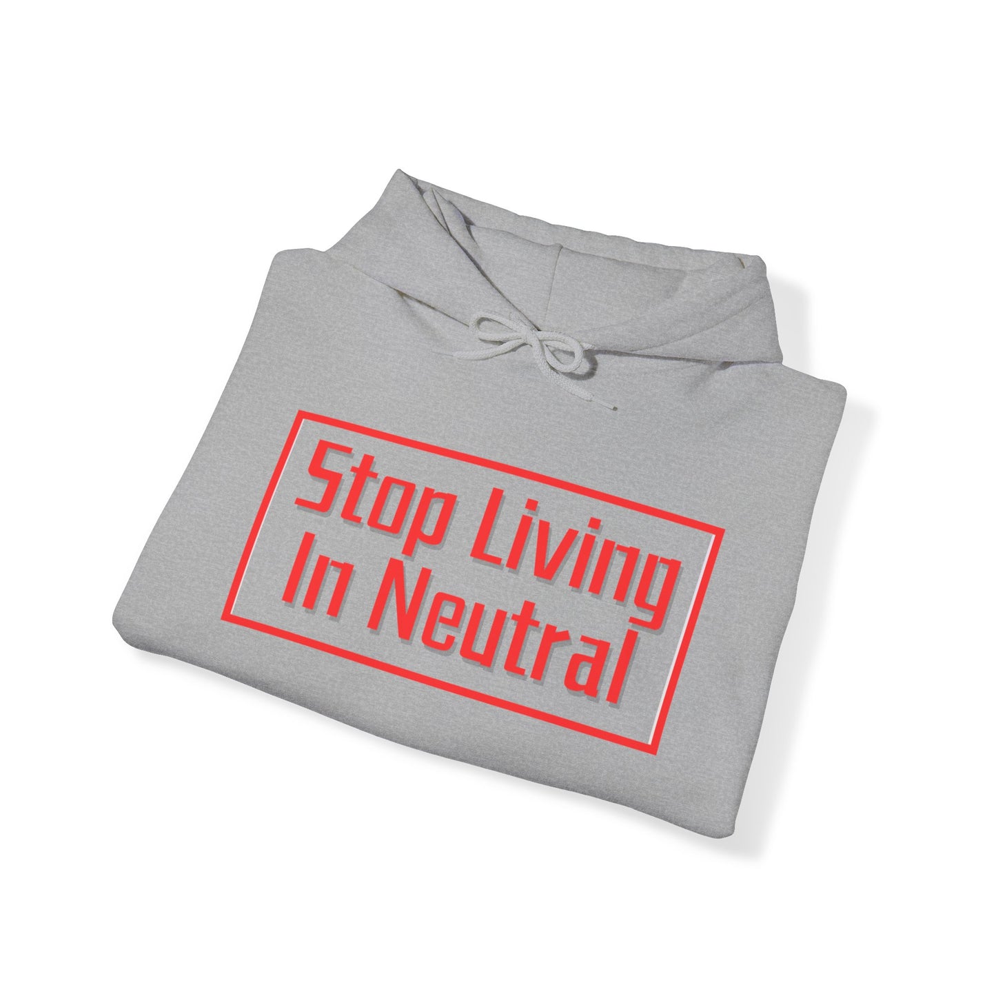 Living in Neutral(Red) Hooded Sweatshirt
