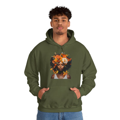 Floral Tresses Unisex Hooded Sweatshirt(Adult)