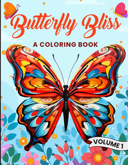 “Butterfly Bliss coloring book cover with Black girl and butterflies”

“Afro puff hairstyle with butterfly crown coloring page”

“Young Black girl surrounded by butterflies and affirmations”

“Coloring page with transformation theme – butterfly wings and braids”